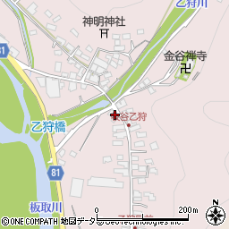 岐阜県美濃市乙狩882周辺の地図