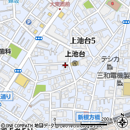船井総合研究所上池台社宅周辺の地図