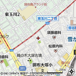 東京都大田区雪谷大塚町21-6周辺の地図