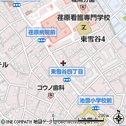 東京都大田区東雪谷4丁目20周辺の地図