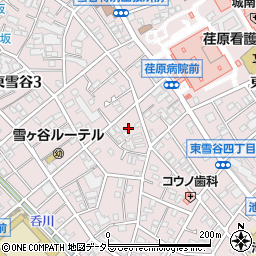 東京都大田区東雪谷5丁目25周辺の地図