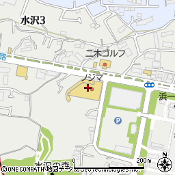 ポニークリーニング　ロピア川崎水沢店周辺の地図