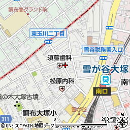 東京都大田区雪谷大塚町6-12周辺の地図