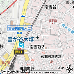 東京都大田区南雪谷2丁目5周辺の地図