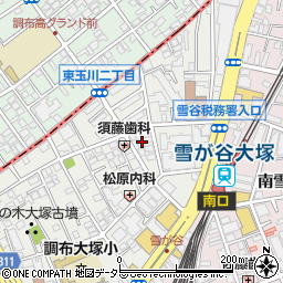 東京都大田区雪谷大塚町6-2周辺の地図