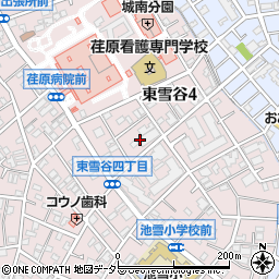 東京都大田区東雪谷4丁目19周辺の地図