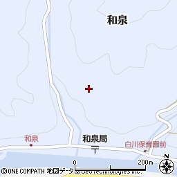 岐阜県加茂郡白川町和泉660周辺の地図