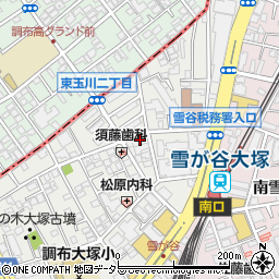 東京都大田区雪谷大塚町6-15周辺の地図
