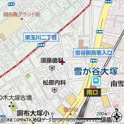 東京都大田区雪谷大塚町6-1周辺の地図