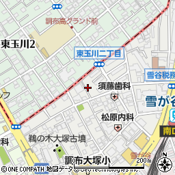 東京都大田区雪谷大塚町20-16周辺の地図