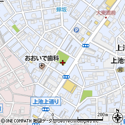 東京都大田区上池台3丁目16周辺の地図