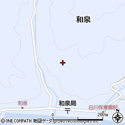 岐阜県加茂郡白川町和泉665周辺の地図