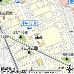 千葉県千葉市中央区末広周辺の地図