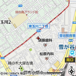 東京都大田区雪谷大塚町20周辺の地図