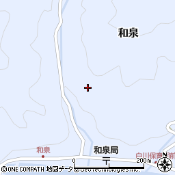 岐阜県加茂郡白川町和泉666周辺の地図