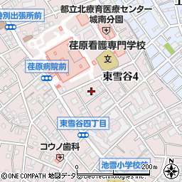 東京都大田区東雪谷4丁目18周辺の地図