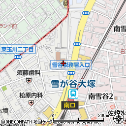 大田区役所　調布地域庁舎調布生活福祉課周辺の地図