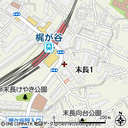 ココカラファイン梶ヶ谷南店周辺の地図