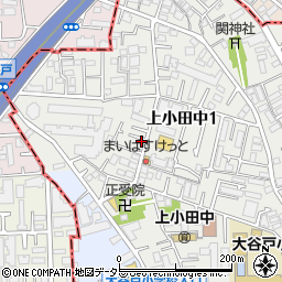 達美商事　上小田中支店周辺の地図
