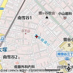 東京都大田区南雪谷1丁目周辺の地図