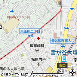 東京都大田区雪谷大塚町5-2周辺の地図