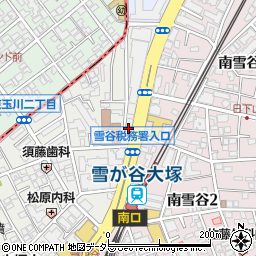 東京都大田区雪谷大塚町1-14周辺の地図