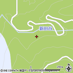 新田谷周辺の地図