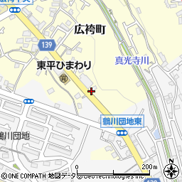 東京都町田市広袴町517周辺の地図