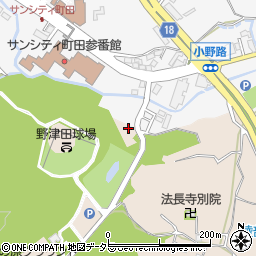東京都町田市野津田町1651周辺の地図