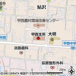 南アルプス市立甲西図書館周辺の地図