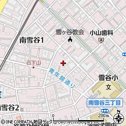 東京都大田区南雪谷1丁目10周辺の地図