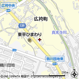 東京都町田市広袴町521周辺の地図