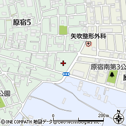 神奈川県相模原市緑区原宿5丁目17周辺の地図