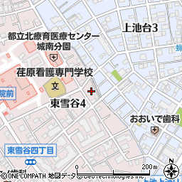 東京都大田区東雪谷4丁目8周辺の地図