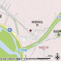 岐阜県美濃市乙狩980周辺の地図