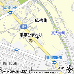 東京都町田市広袴町522-10周辺の地図