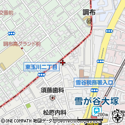東京都大田区雪谷大塚町3-7周辺の地図