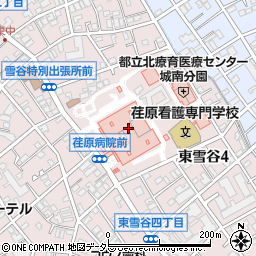 東京都立荏原病院周辺の地図