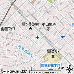 東京都大田区南雪谷1丁目20周辺の地図