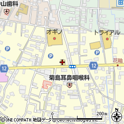 ガスト山梨田富町店周辺の地図