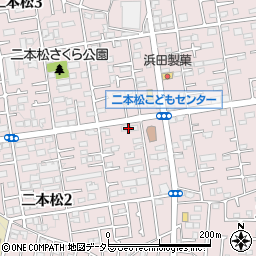 神奈川県相模原市緑区二本松周辺の地図