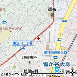 東京都大田区雪谷大塚町3-8周辺の地図