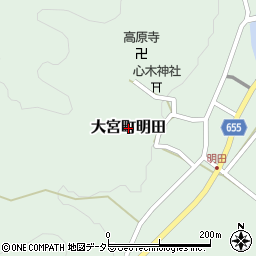 京都府京丹後市大宮町明田周辺の地図