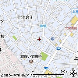 フラットフィールド上池台周辺の地図