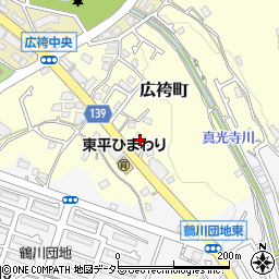 東京都町田市広袴町522周辺の地図