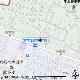 神奈川県相模原市中央区宮下本町3丁目38-12周辺の地図