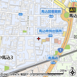 東京地下鉄馬込第一家族寮Ｃ棟周辺の地図
