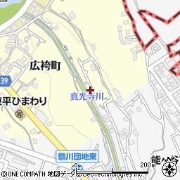 東京都町田市広袴町86周辺の地図