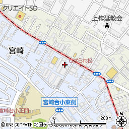 神奈川県川崎市宮前区宮崎646周辺の地図