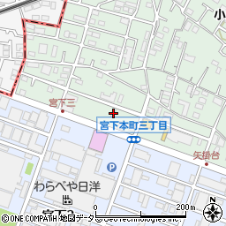 神奈川県相模原市中央区宮下本町3丁目39-6周辺の地図